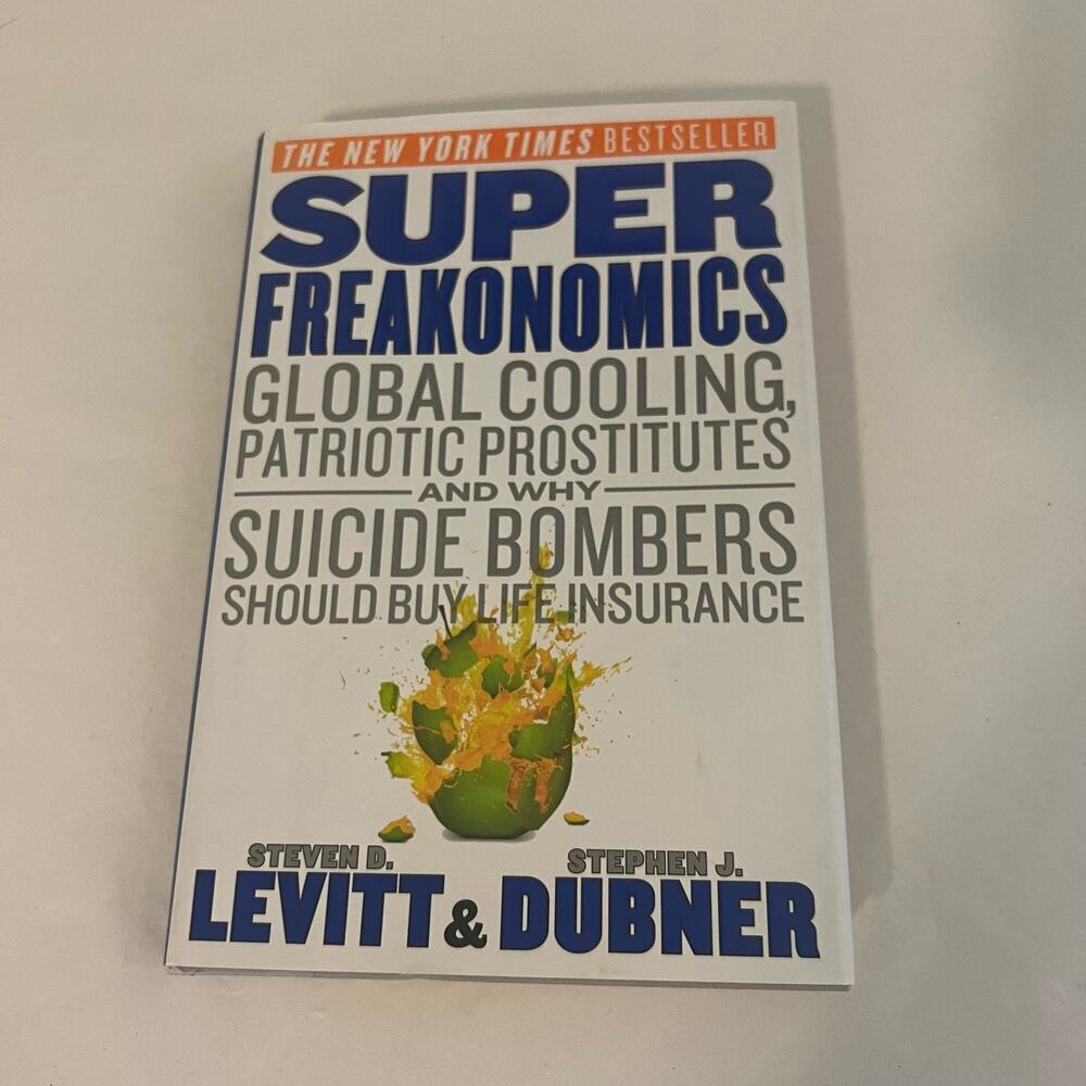 5/ $25 Super Freakonomics Hardback book Levitt and Dubner